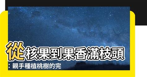 家裡種桃樹|【種桃樹】從核果到果香滿枝頭：親手種植桃樹的完整。